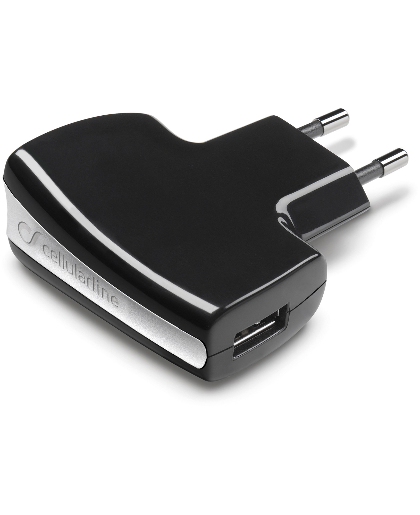 Cellularline ACHUSBCCBK mobile device charger Digital camera, GPS, Mobile phone, MP3, MP4, PDA, Tablet, Telephone Black, Silver AC Indoor – image 2