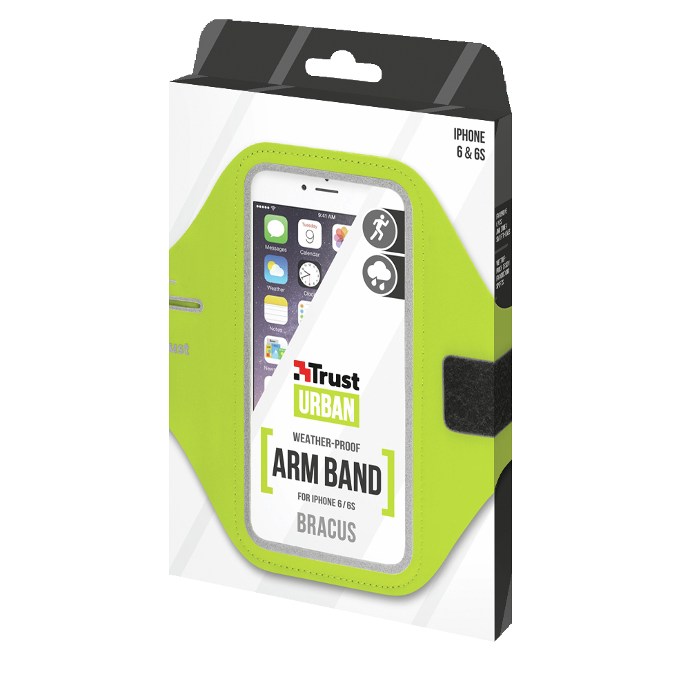 Trust 20886 mobile phone case Armband case Green, Lime – image 3