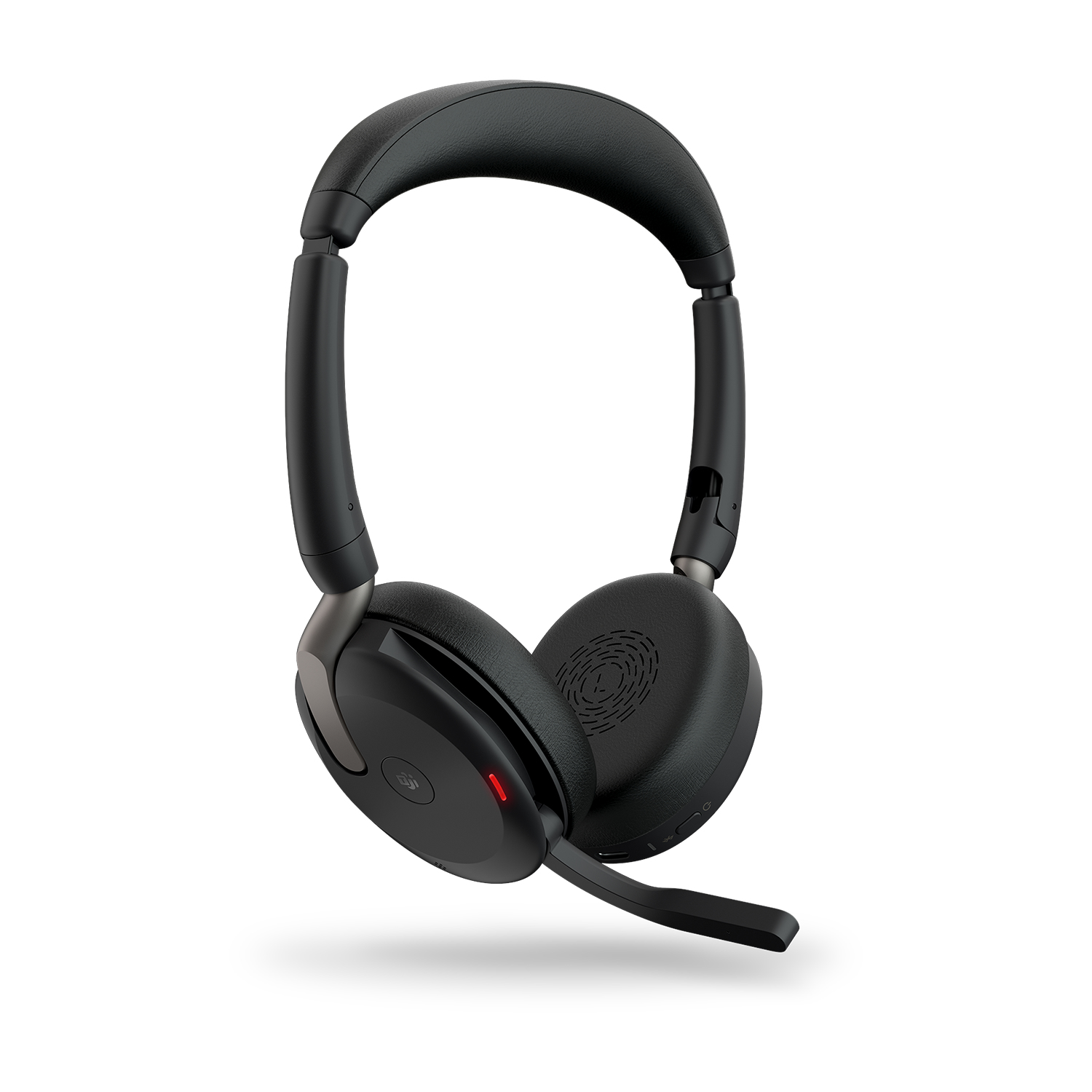 Jabra Evolve2 65 Flex MS -langaton stereokuulokemikrofoni + Link 380c-sovitin ja langaton latausalusta, musta