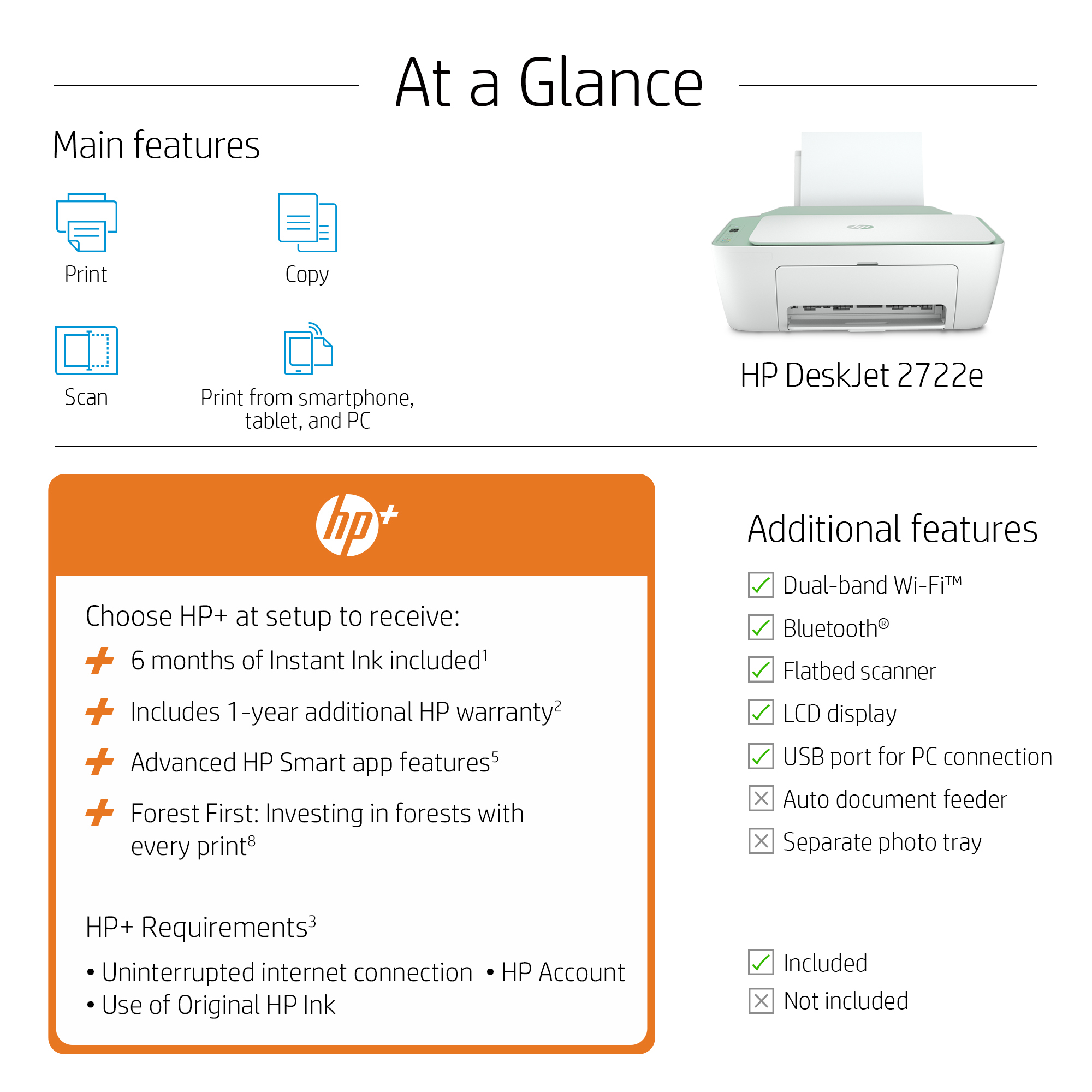 HP DeskJet 2722e AiO Printer – image 7