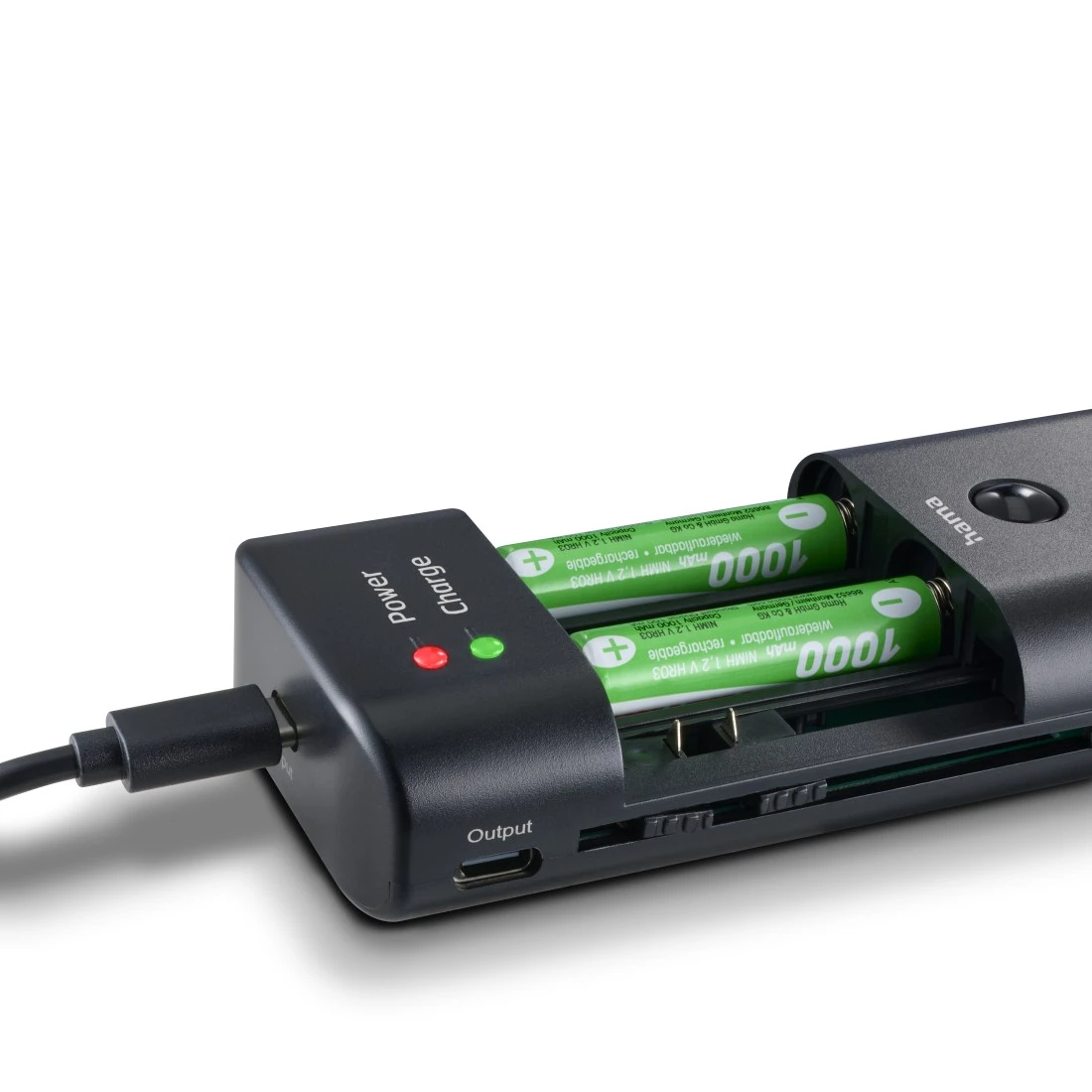 HAMA CARICABATTERIE LI-ION/NIMH UNIVERSALE USB-C