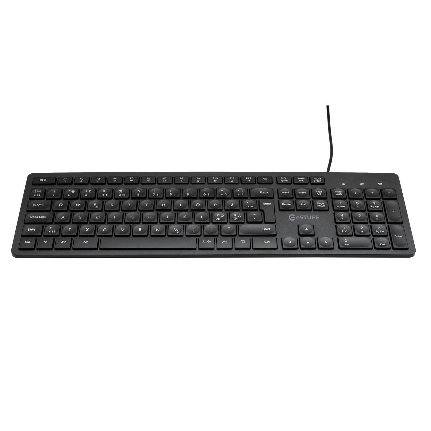 eSTUFF GLB211102 keyboard Office USB QWERTY Nordic Black – image 3