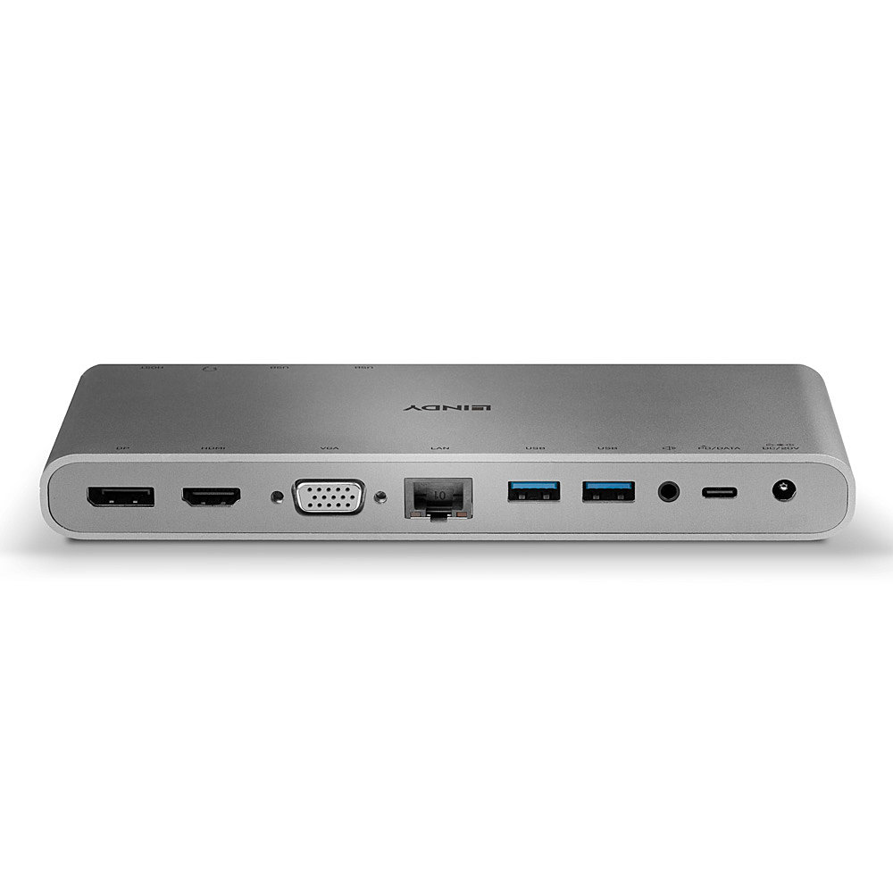 Lindy 43226 laptop dock/port replicator Wired USB 3.2 Gen 1 (3.1 Gen 1) Type-C Silver – image 4