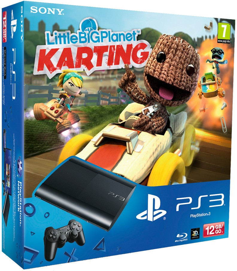 Sony Interactive Entertainment PlayStation 3 12GB Super Slim + Little Big Planet Karting – image 1