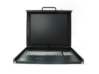 LevelOne 15" LCD KVM Rack Console, English K/B – image 3