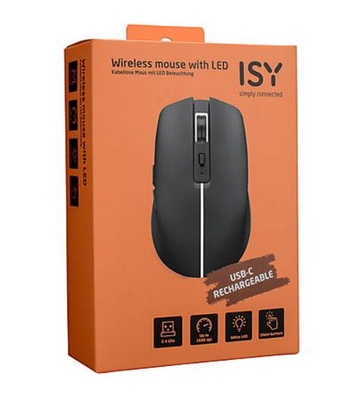 ISY IWM-4100-BK mouse RF Wireless Optical 1600 DPI – image 3