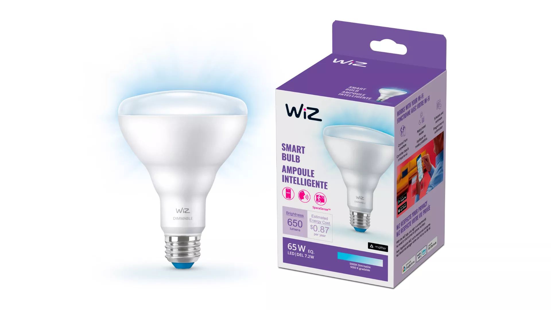 WiZ 046677603618 smart lighting Smart bulb Wi-Fi/Bluetooth – image 2