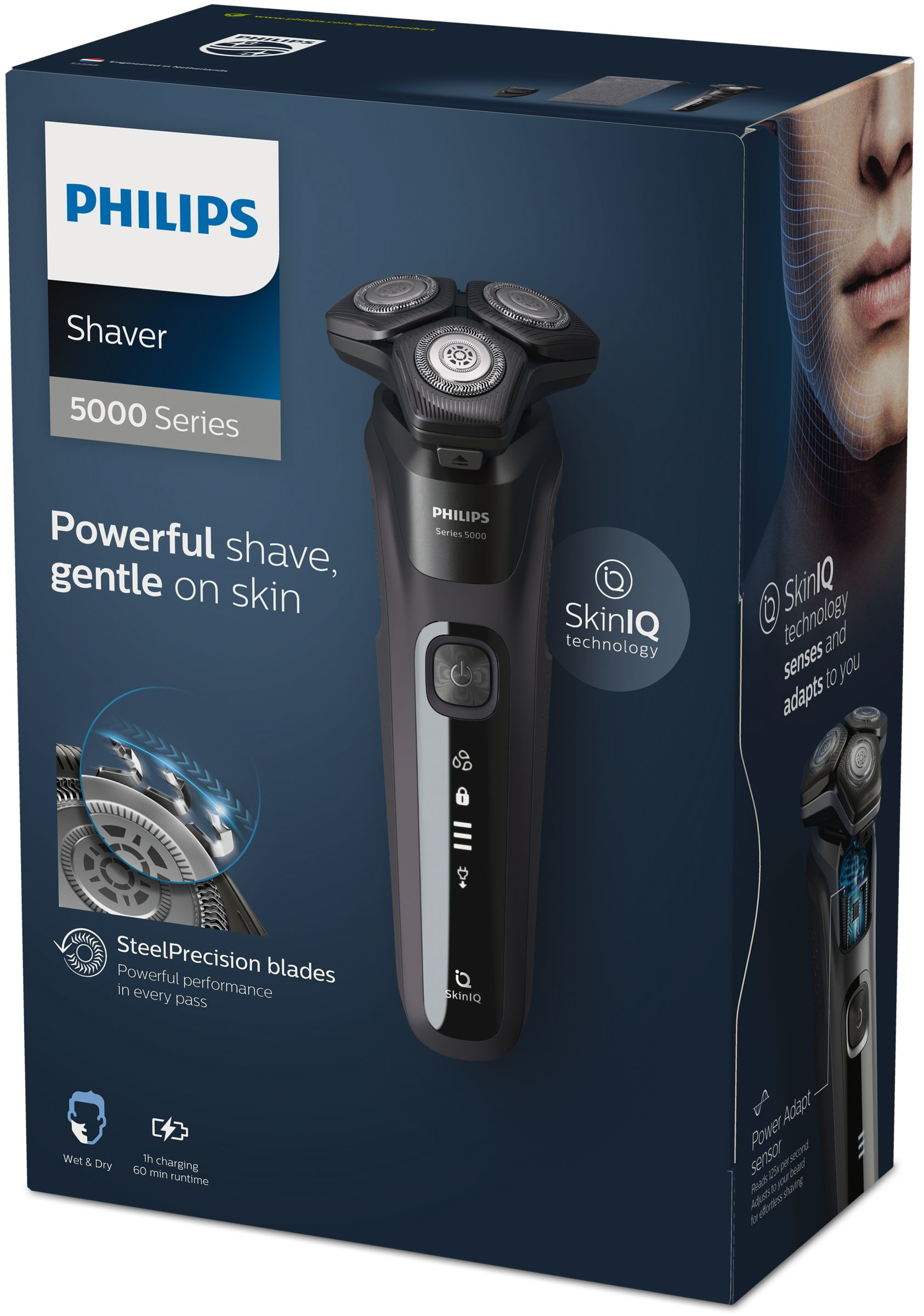 Philips SHAVER Series 5000 S5588/17 men's shaver Rotation shaver Trimmer Black – image 2