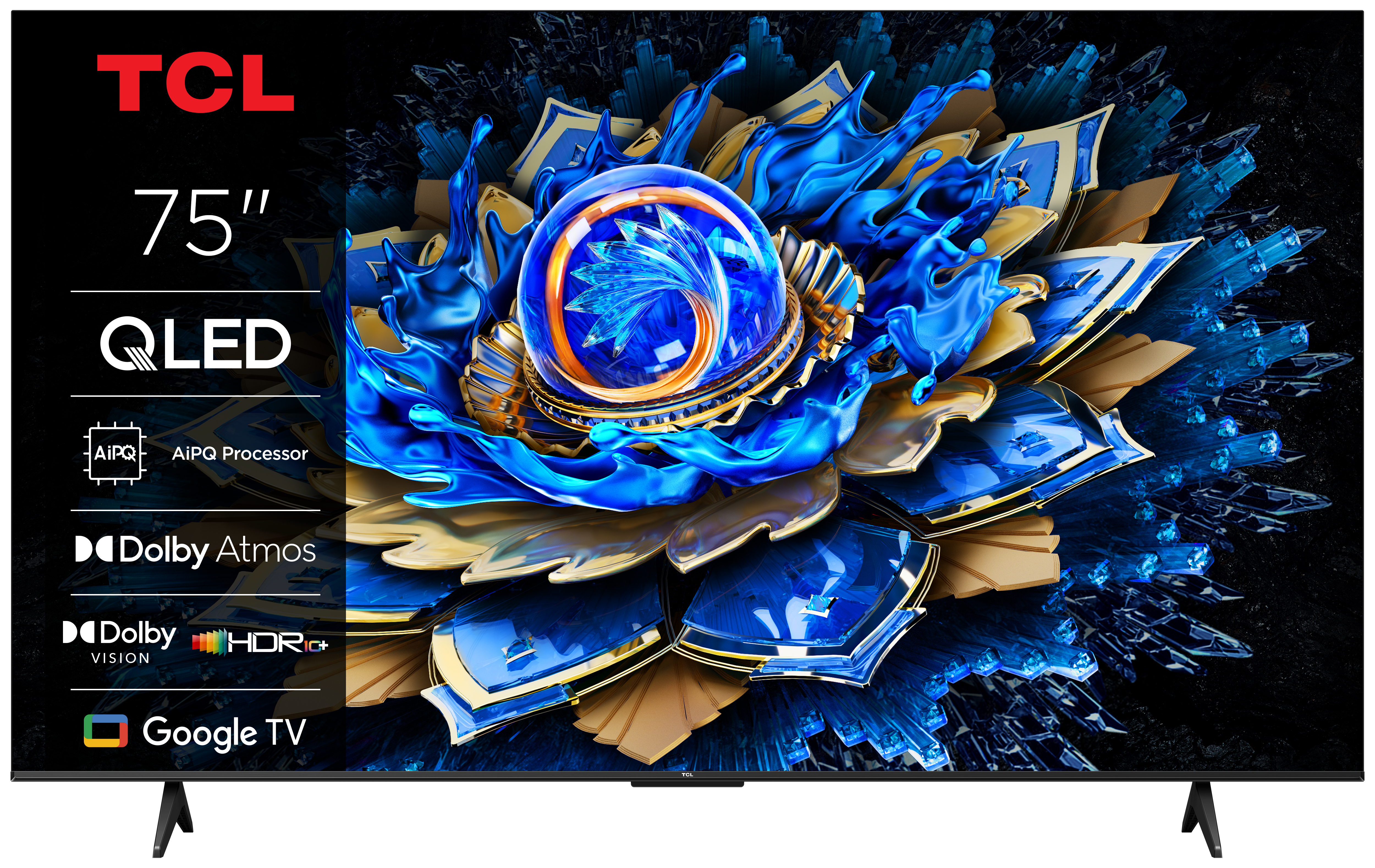 TV TCL LED T69C 75T69C 75 4K Ultra HD 60Hz Smart TV Google TV HDR10 Dolby Vision — photo 1