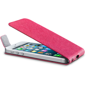 Cellularline FLIPSLIMIPHONE5P mobile phone case Flip case Pink – image 2