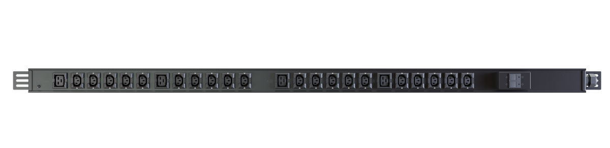 Vertiv PowerGo EP0G90A0 unità di distribuzione dell'energia (PDU) 24 presa(e) AC 1U Nero