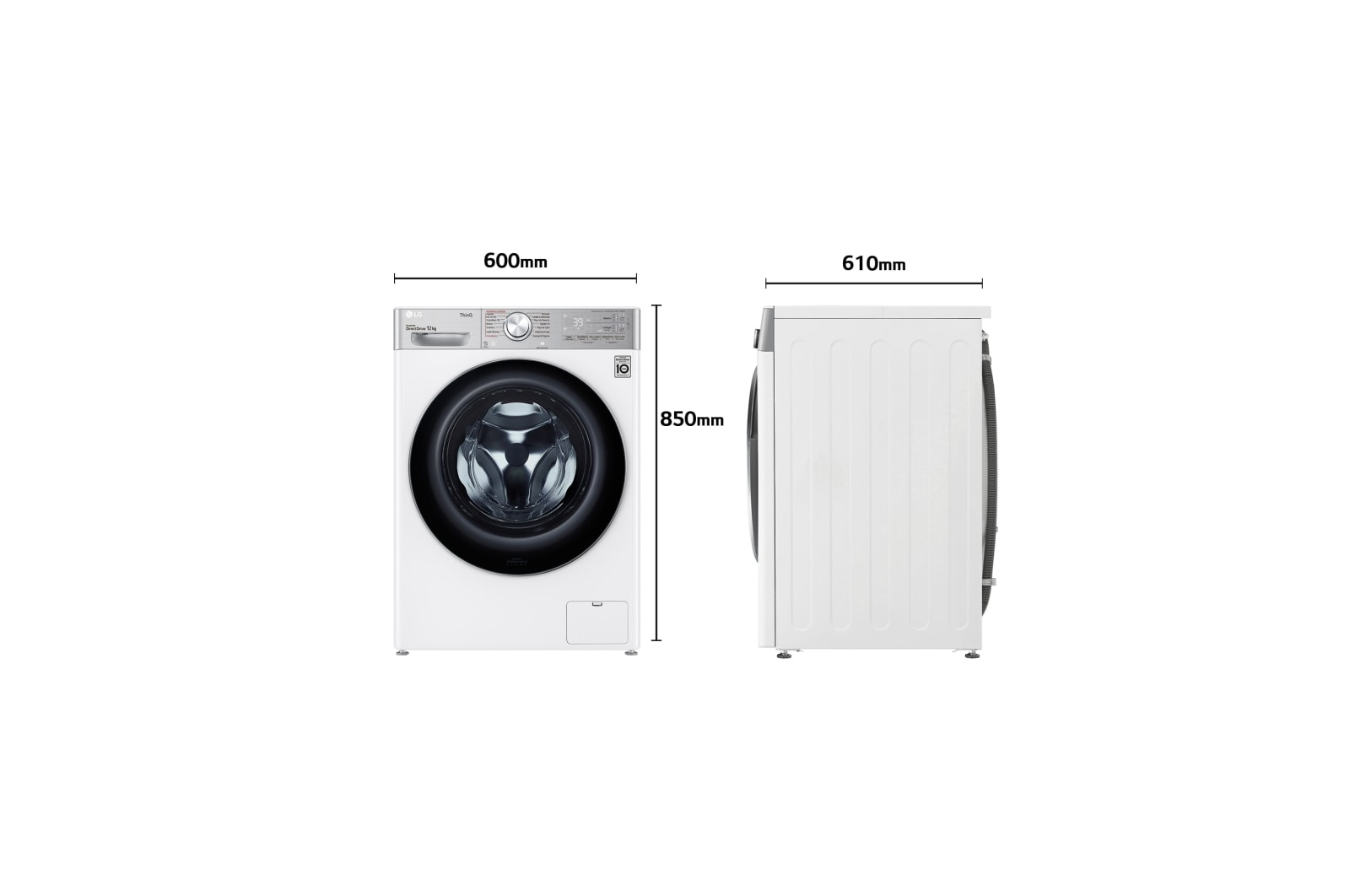 LG F4WV9512P2W washing machine Front-load – image 2