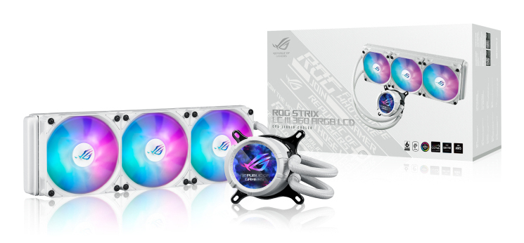 ASUS ROG STRIX LC III 360 ARGB LCD White Edition – image 9