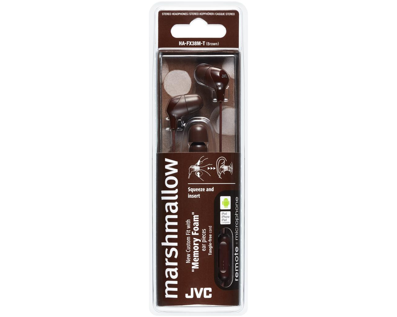 JVC HA-FX38M-T-E Inner ear headphones with remote & microphone – image 2