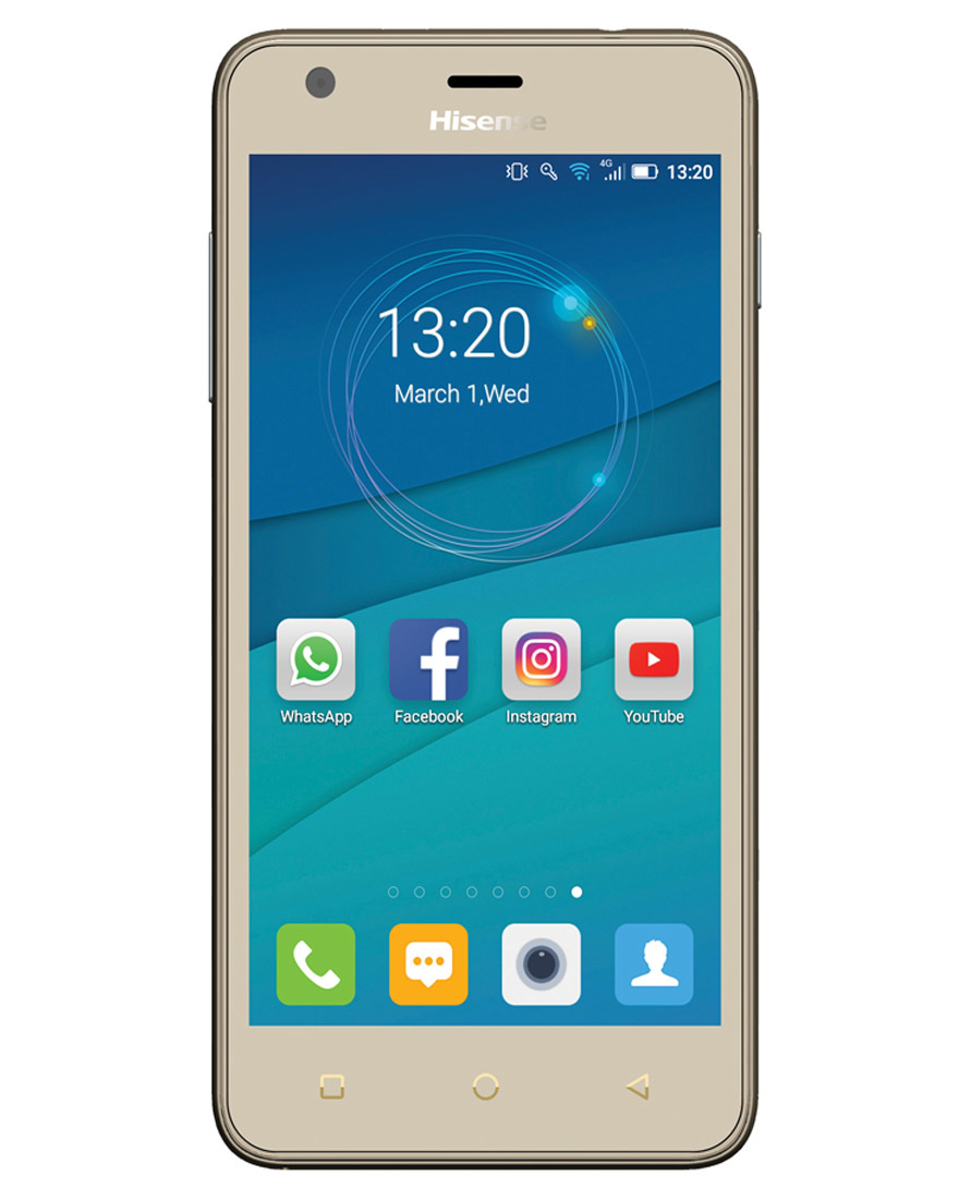 Hisense U962 12.7 cm (5") Dual SIM Android 6.0 3G Micro-USB 1 GB 8 GB 2000 mAh Gold – image 1