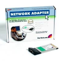 StarTech.com Dongle-less 10/100 PCMCIA CardBus Ethernet Card