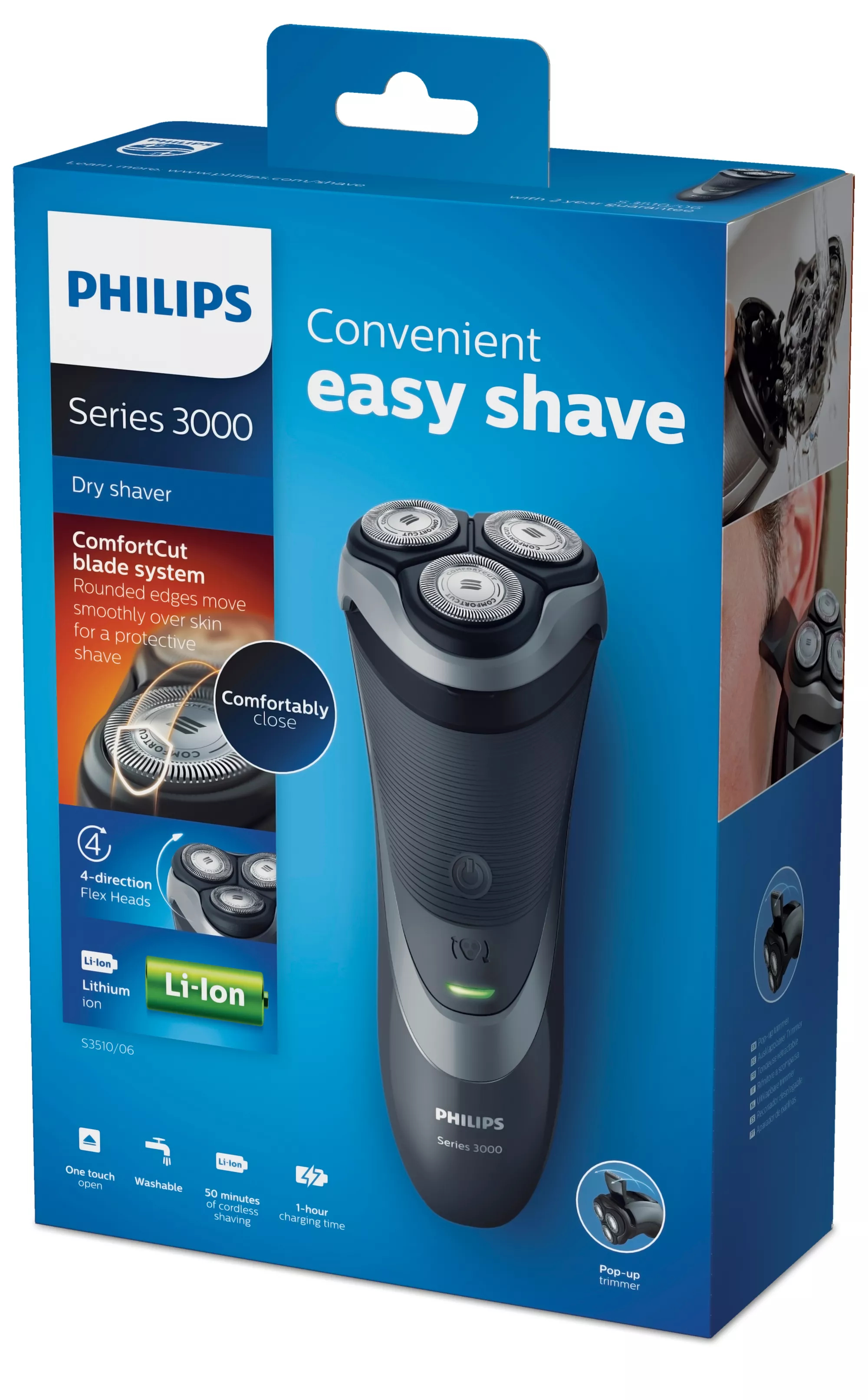Philips SHAVER Series 3000 Dry electric shaver S3510/06 – image 2