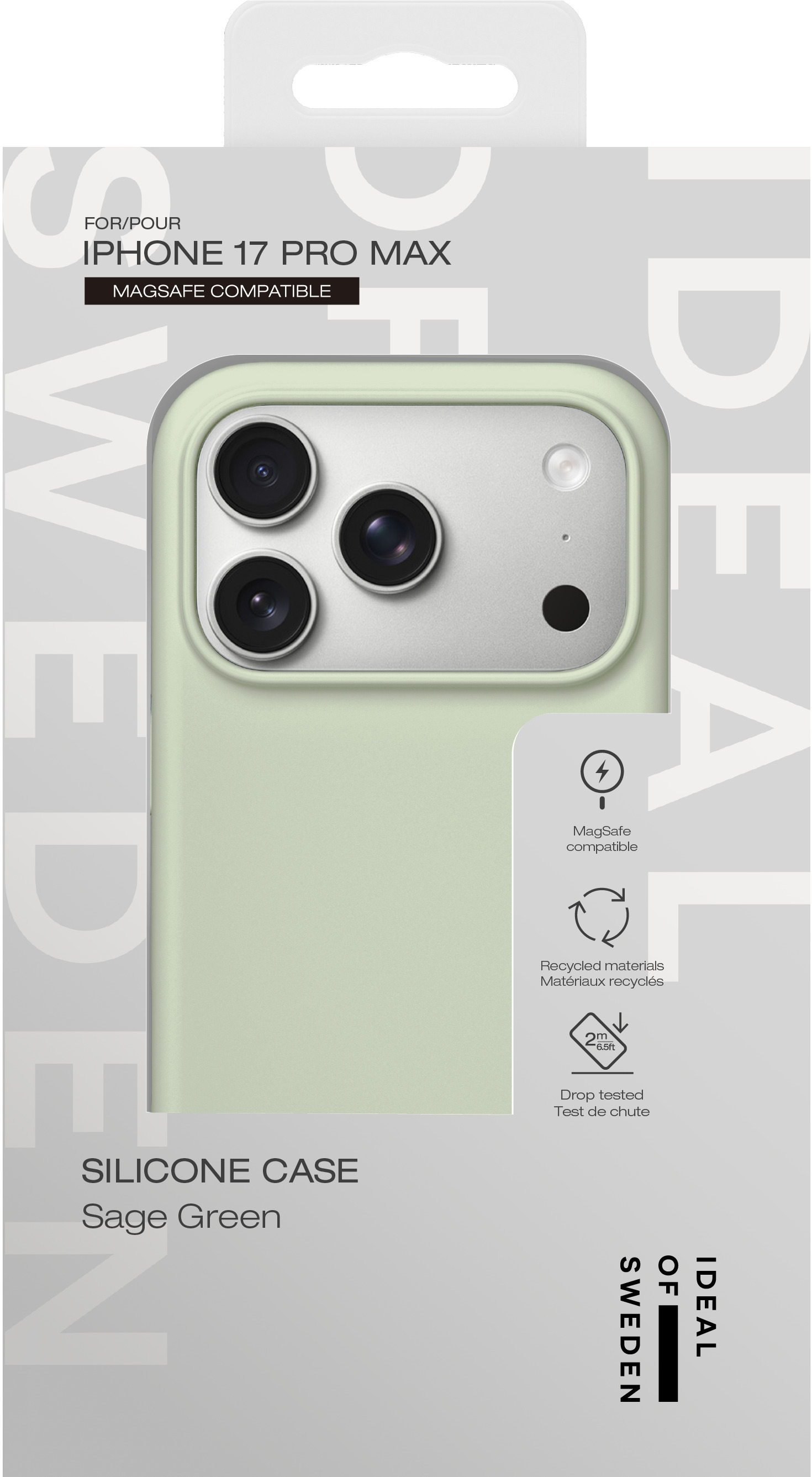 iDeal of Sweden Silicone Case MagSafe iPhone 17 Pro Max Sage Green – image 5
