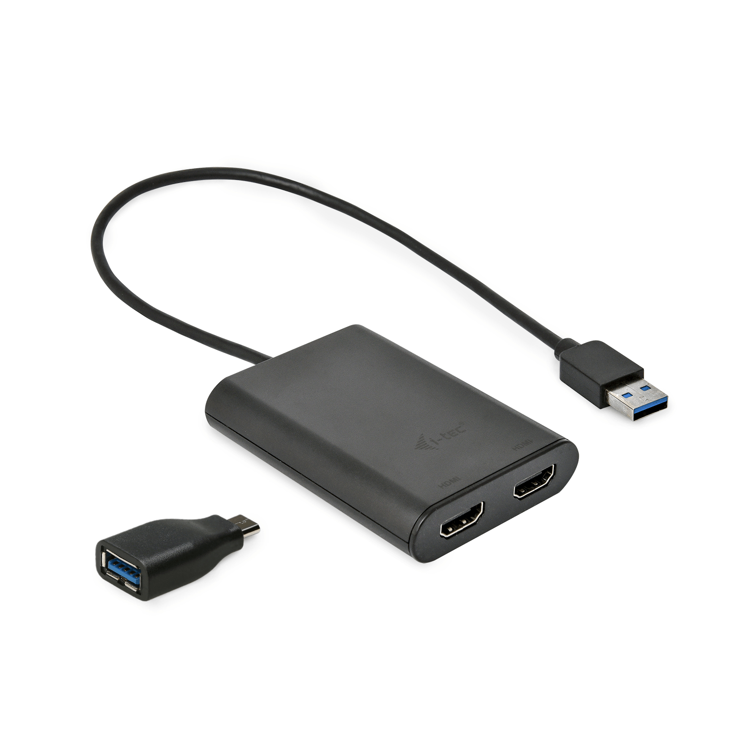 i-tec USB 3.0 / USB-C Dual 4K HDMI Video Adapter