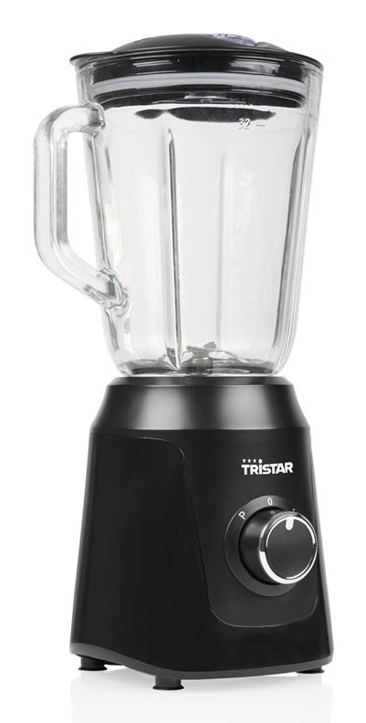 Tristar BL-4482 frullatore 1 L Frullatore per cottura 350 W Nero, Trasparente