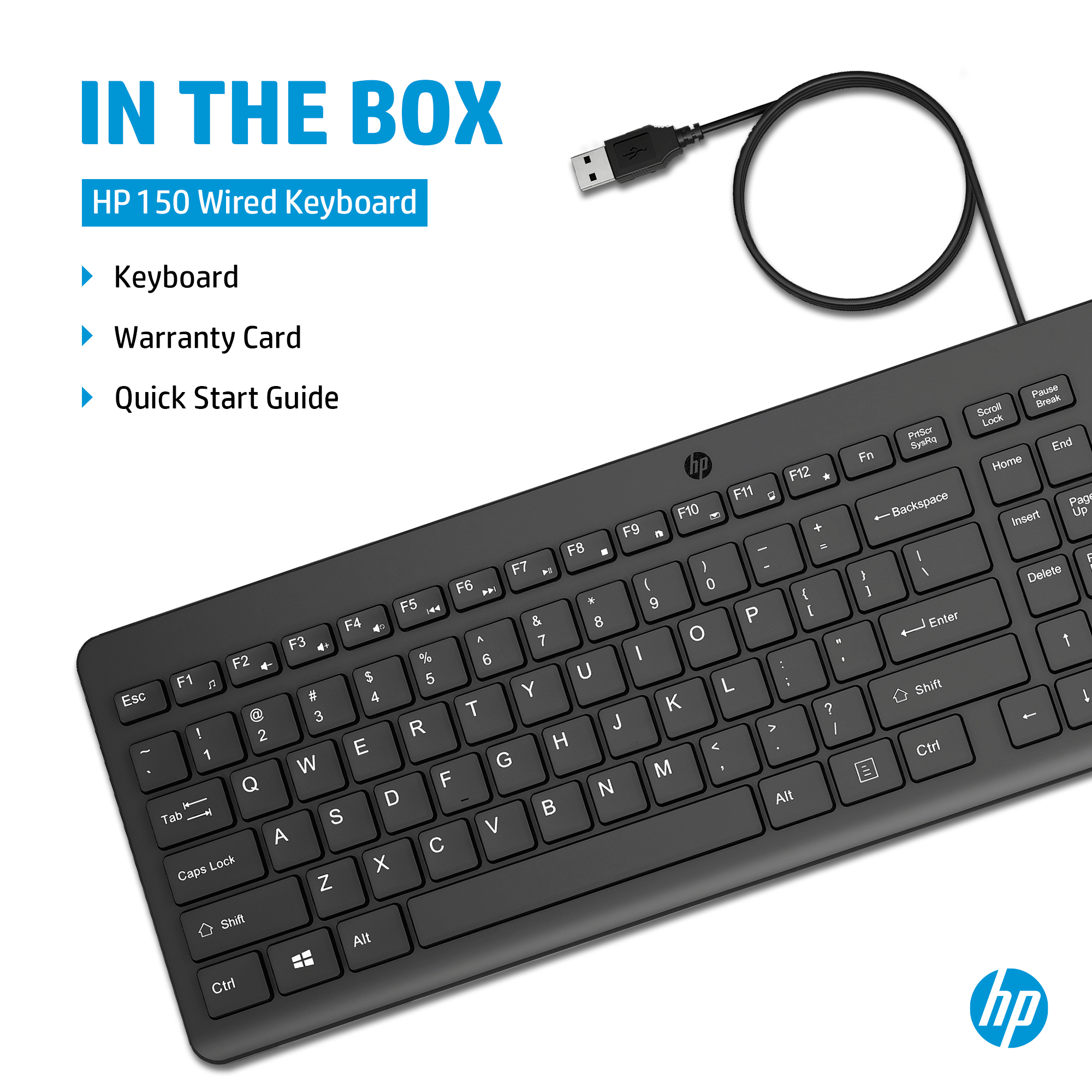 HP 150 USB-A Wired Keyboard – image 4