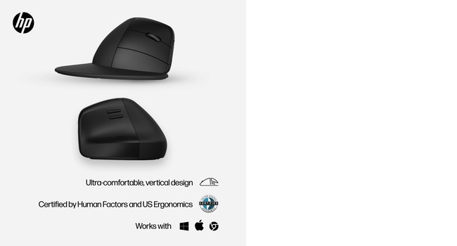 HP 925 Ergonomic Vertical Wireless Mouse – image 4