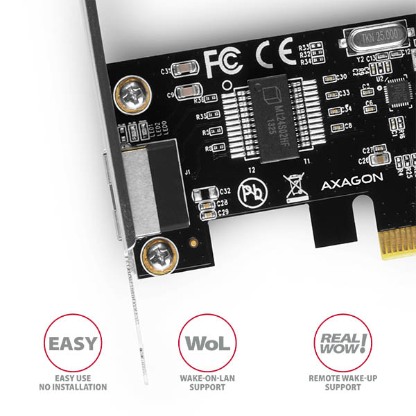 Axagon PCEE-GRH network card Internal Ethernet 1000 Mbit/s – image 3