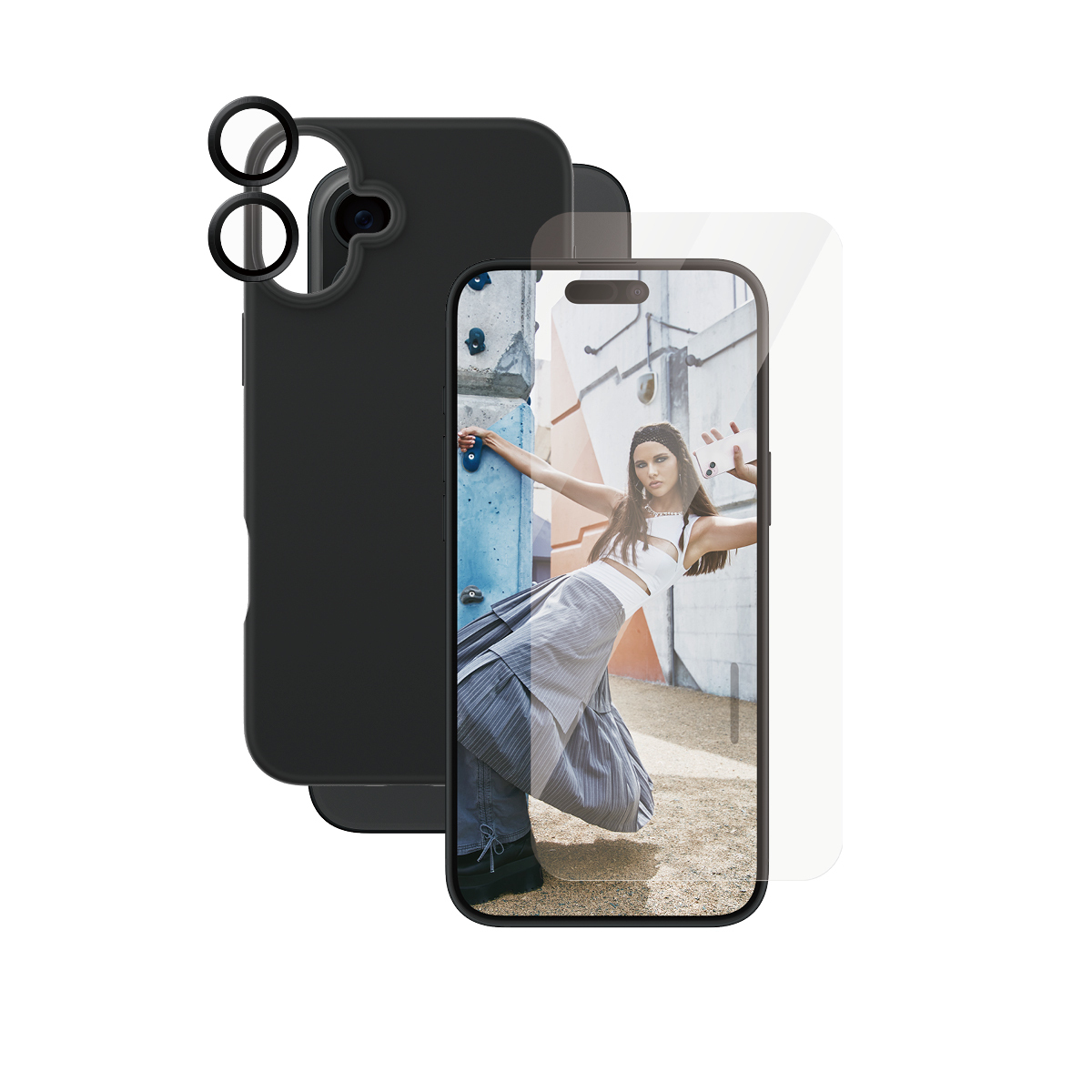 PanzerGlass CARE™ by ® 3-in-1 Bundle iPhone 16 Plus Clear screen protector Apple 1 pc(s)