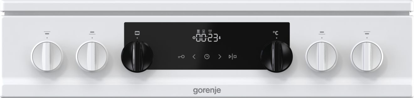 Gorenje K6351WF Freestanding cooker Electric Gas Black, White – image 5
