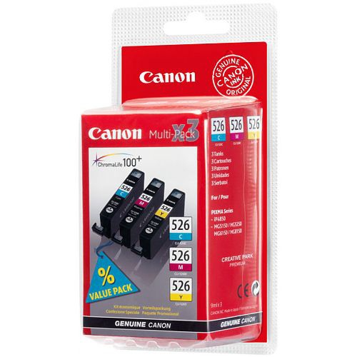 Canon CLI-526 C/M/Y Pack