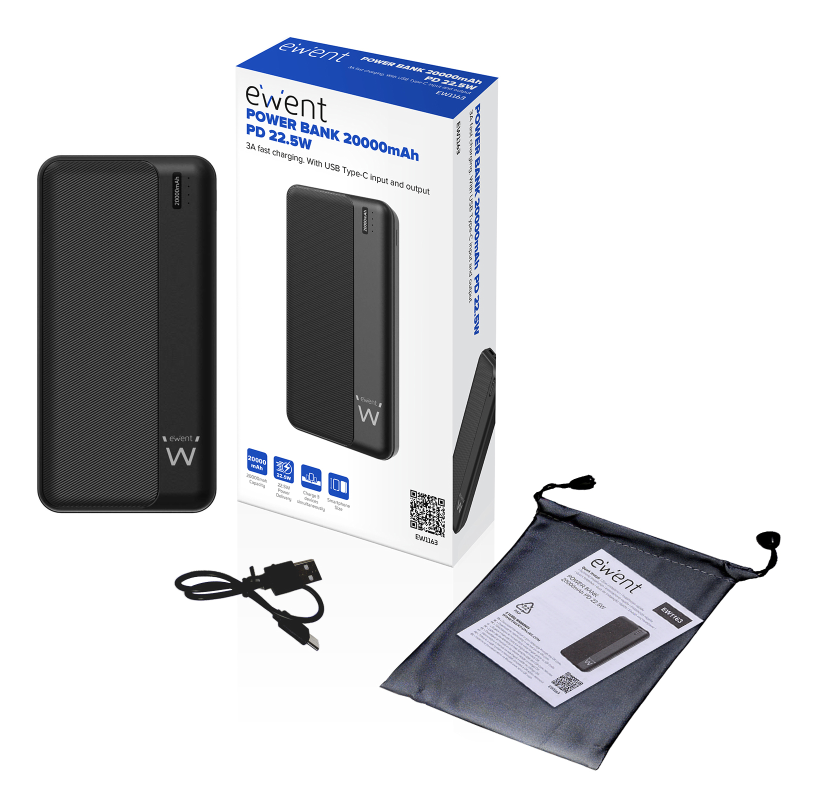Ewent POWER BANK 20000mAh PD 22.5W – image 6
