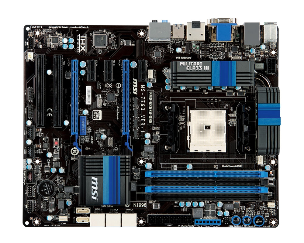 MSI FM2-A85XA-G65 motherboard AMD A85X Socket FM2 ATX – image 2
