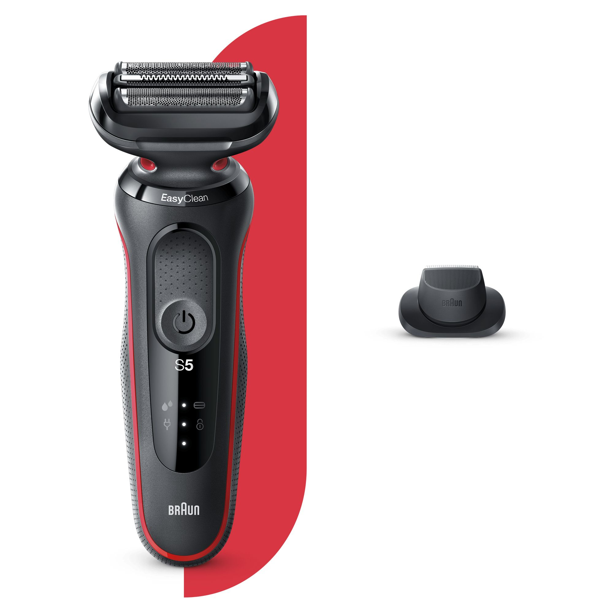 Braun Series 5 50-R1200s Foil shaver Trimmer Red – image 9