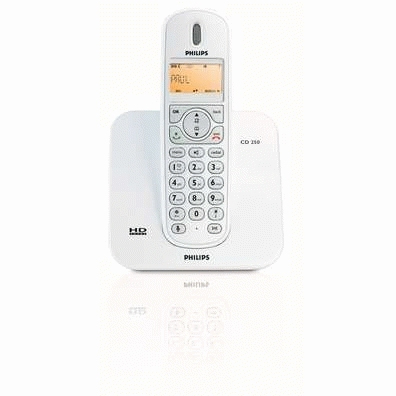Philips CD2501S/22 telephone DECT telephone Caller ID White – image 2
