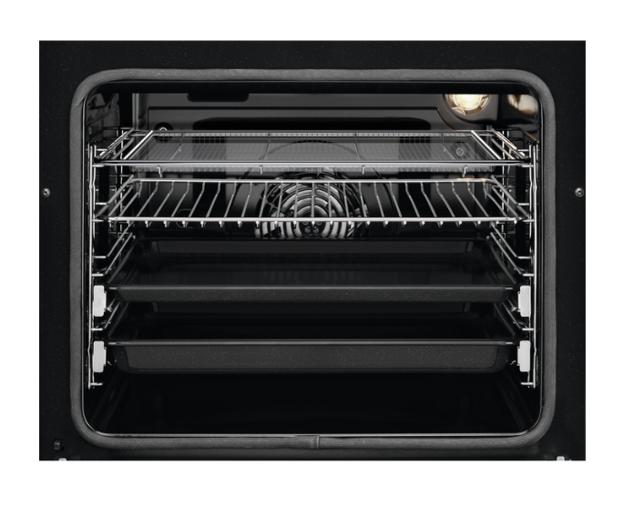 AEG CCB6647ABM cooker Freestanding cooker Electric Ceramic hob Black, Stainless steel – image 3