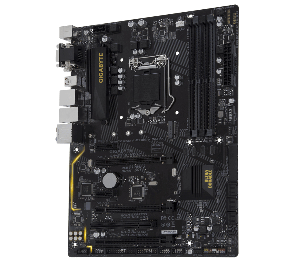 GIGABYTE GA-B250-HD3P motherboard Intel® B250 LGA 1151 (Socket H4) ATX – image 1