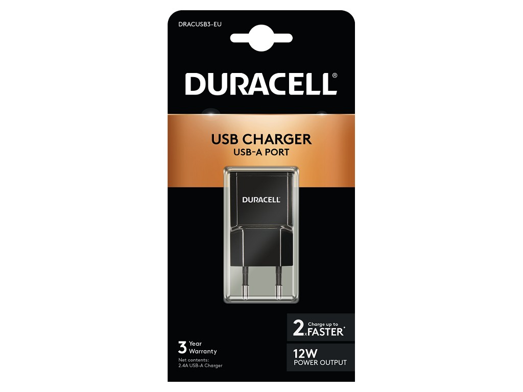 Duracell 2.1A USB Phone/Tablet Charger