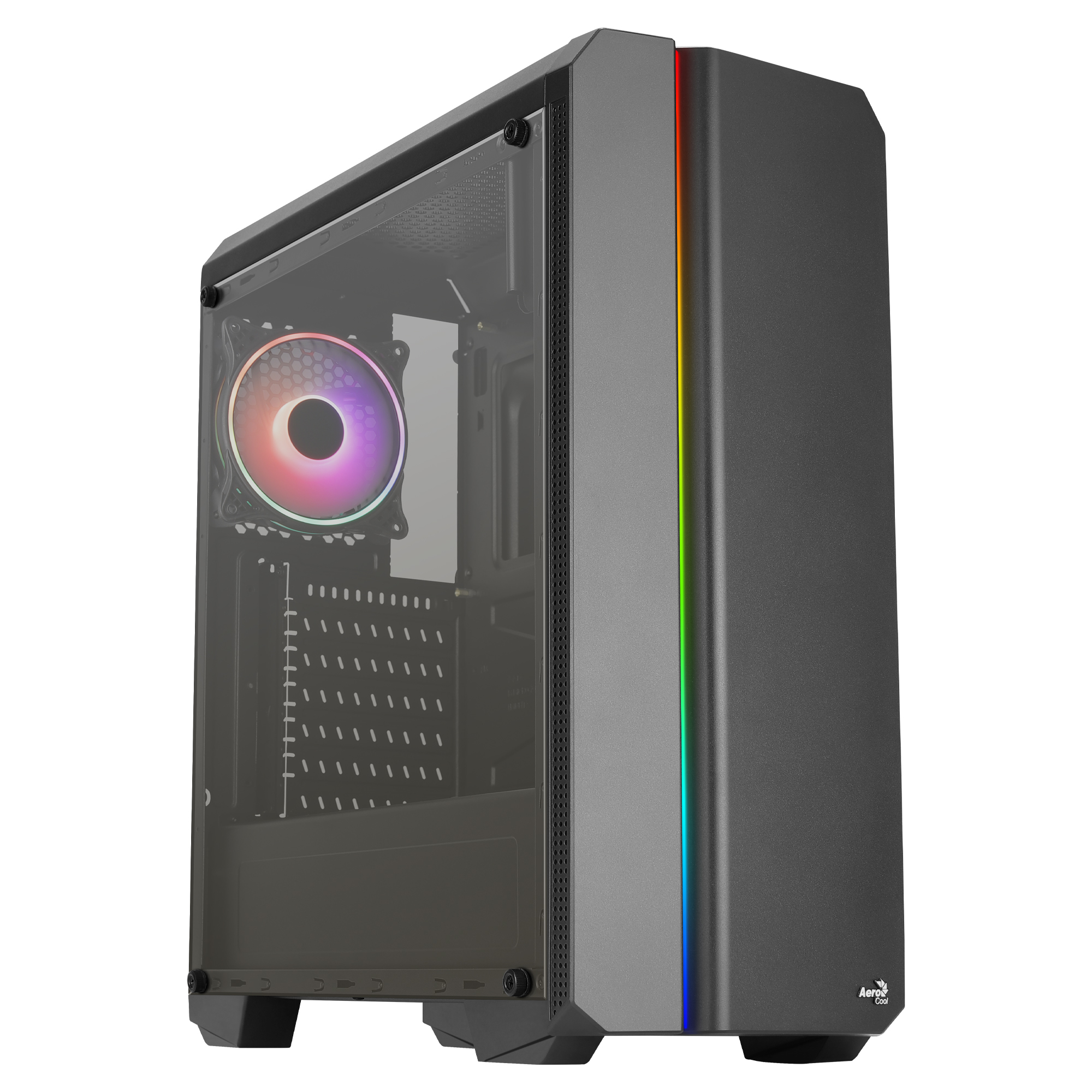 Aerocool GENESISV2BK PC ATX Case Front Panel LED ARGB Fan ARGB