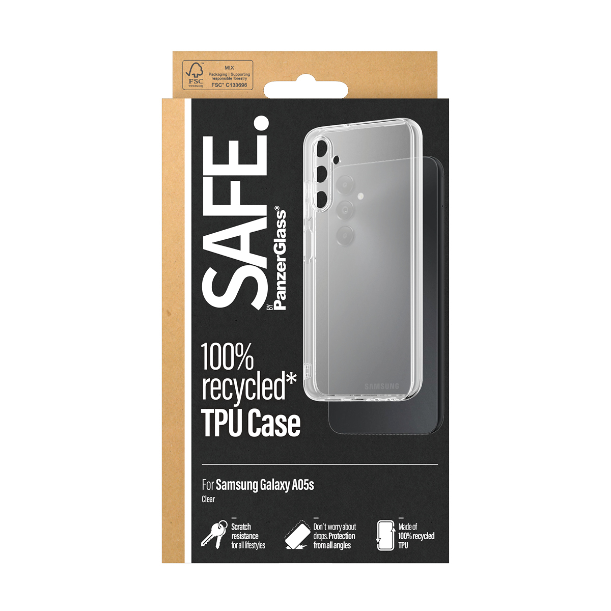PanzerGlass SAFE. by PanzerGlass® TPU Case Transparent Samsung Galaxy A05s – image 3