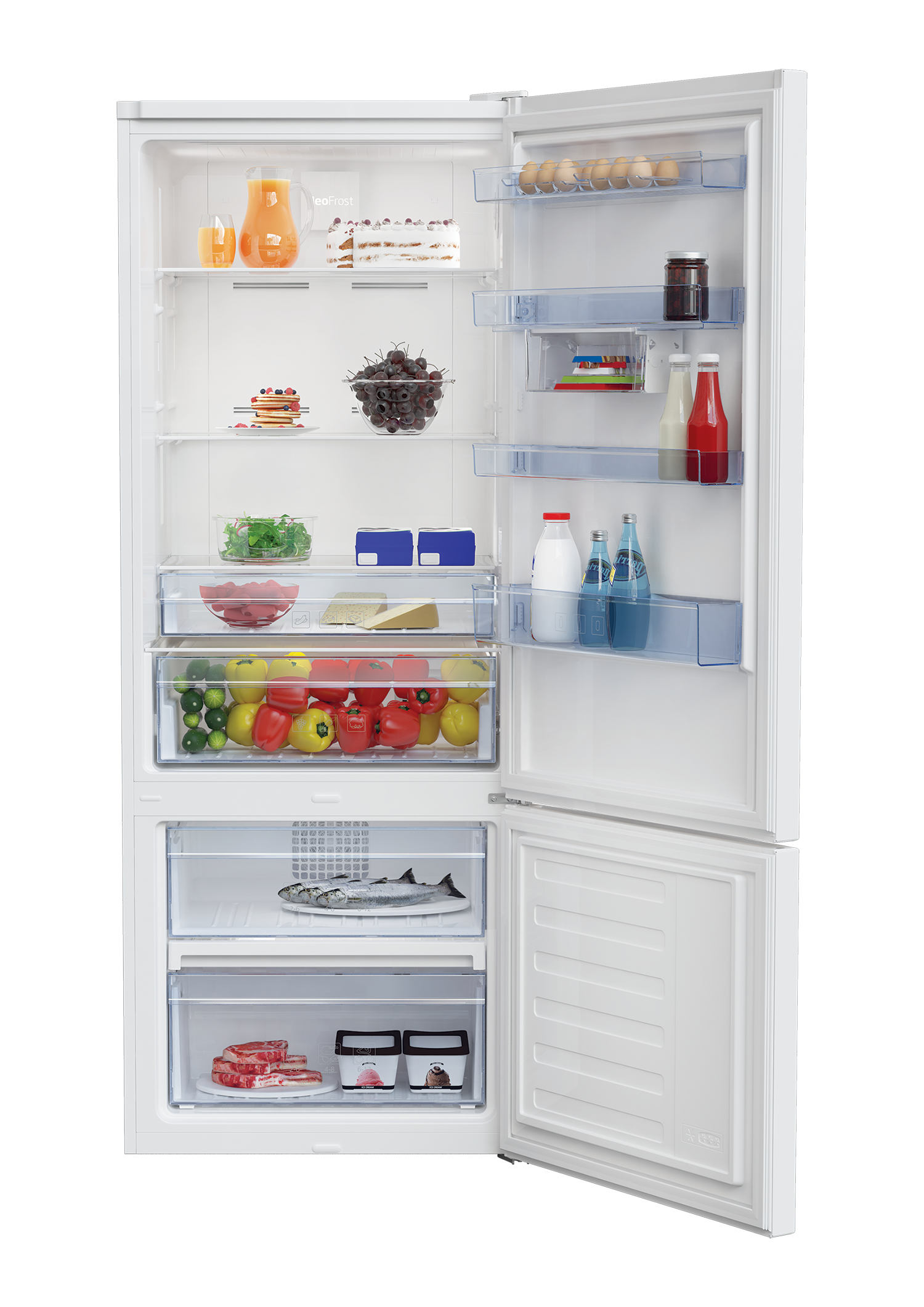 Beko RCNE530K20W fridge-freezer Freestanding – image 3