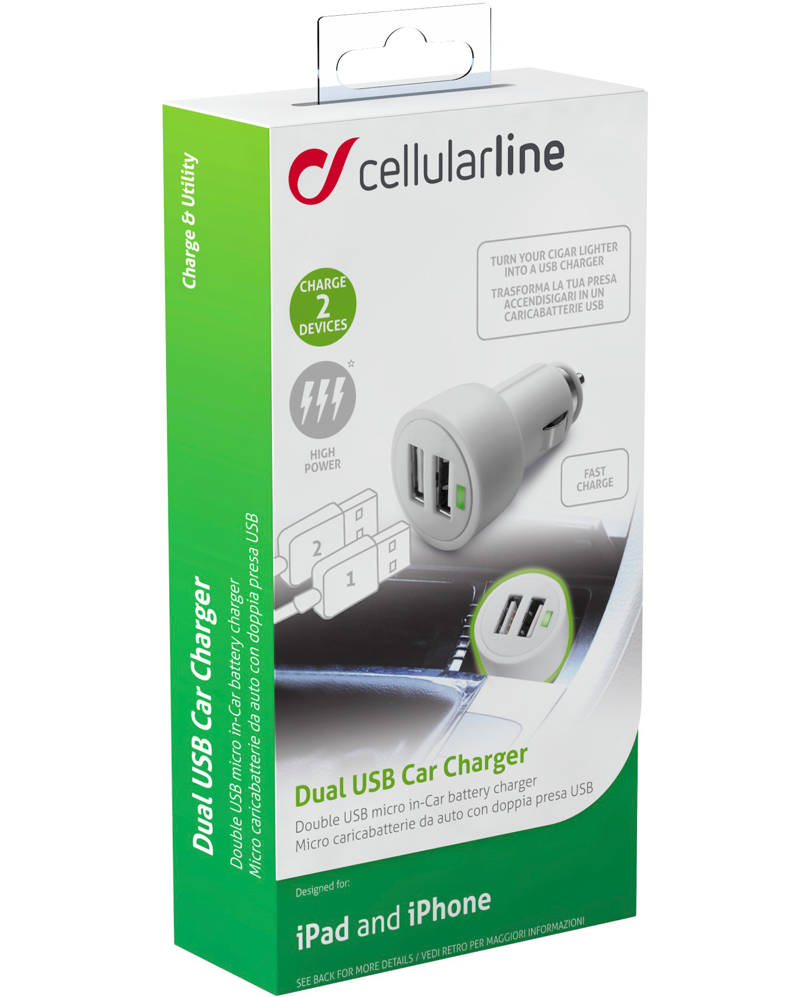 Cellularline USB Car Charger Dual Ultra – image 3