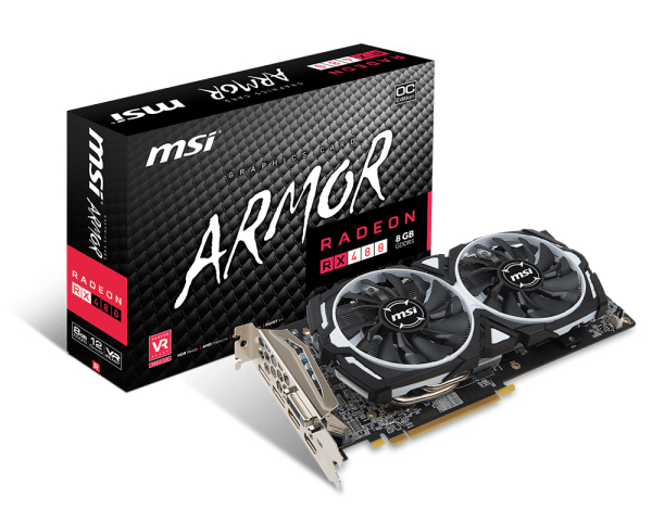 MSI RX 480 ARMOR 8G OC