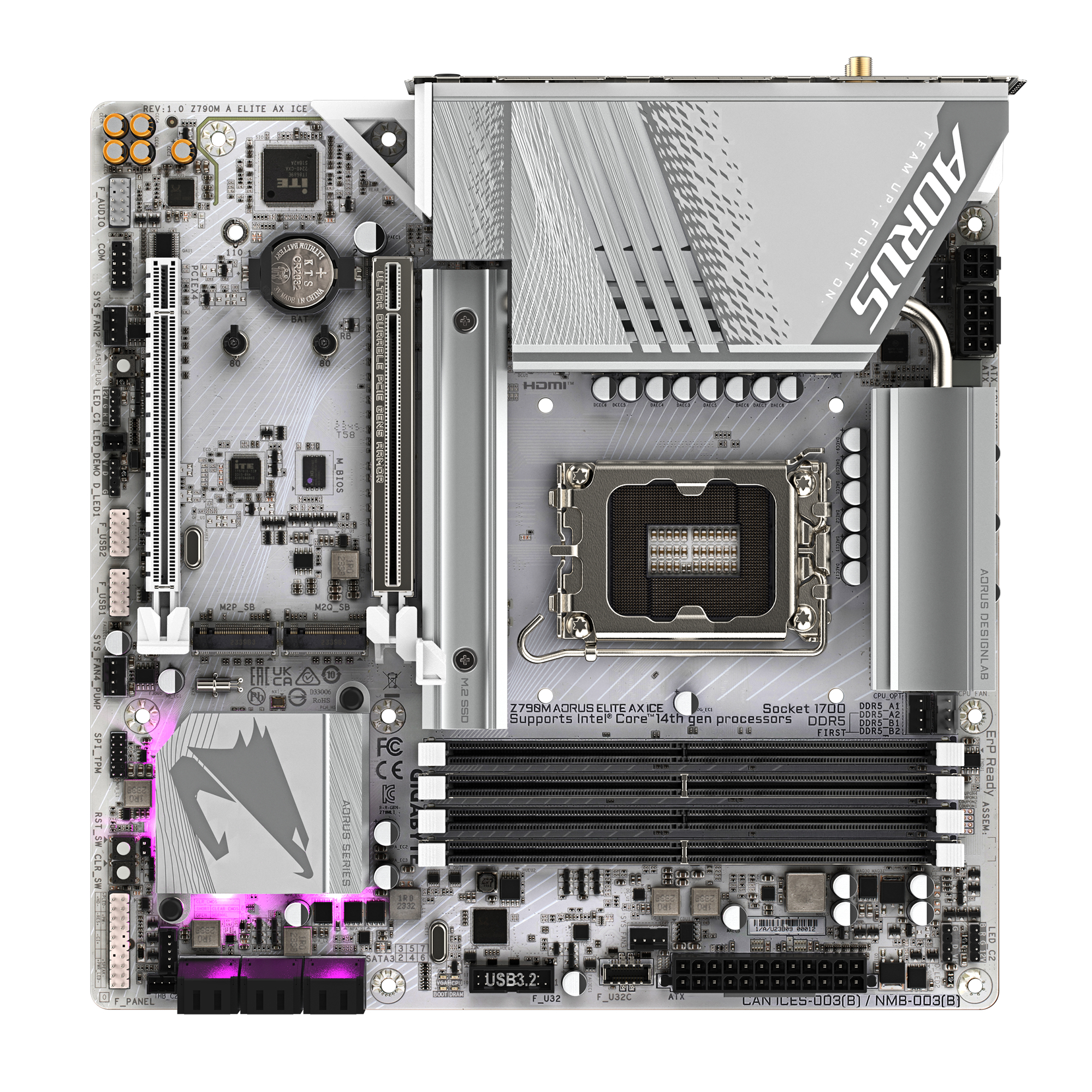 GIGABYTE Z790M AORUS ELITE AX ICE – image 4