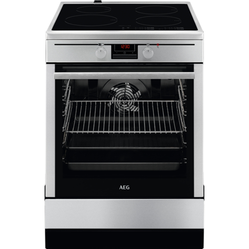 AEG CIB6640ABM Freestanding cooker Electric Zone induction hob Stainless steel – image 1