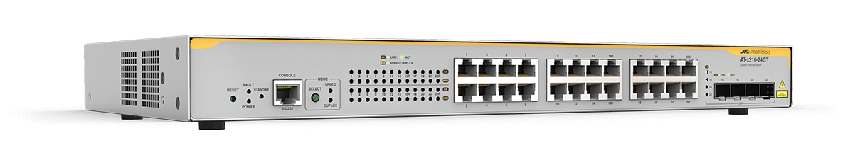 Allied Telesis AT-X210-24GT-30 network switch Managed L3 Gigabit Ethernet (10/100/1000) Grey