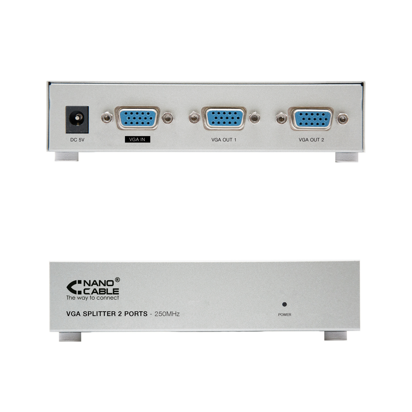 Nanocable 10.25.0002 video splitter VGA 2x VGA – image 2