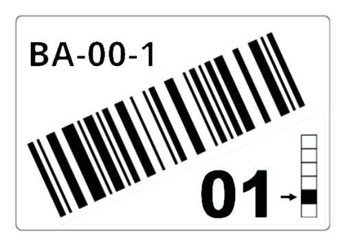 Brother LTZ12055FCB self-adhesive label Rectangle White