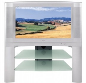 JVC 28" Natural Flat 100Hz DigiPure Widescreen TV + Furniture