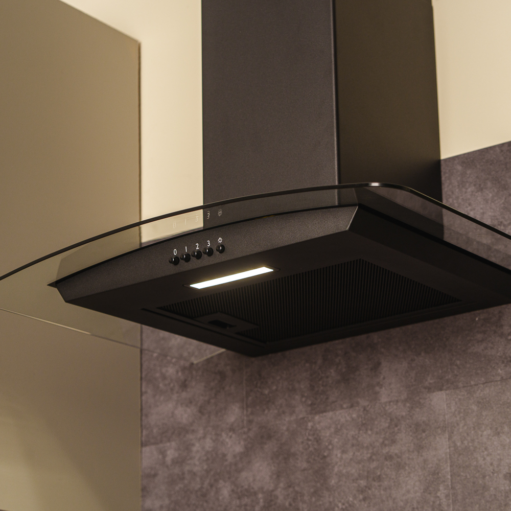 CDA SCCV60BL cooker hood Wall-mounted Black 277.9 m³/h – image 3