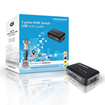 Conceptronic 2 ports USB KVM Switch w/ audio – image 1
